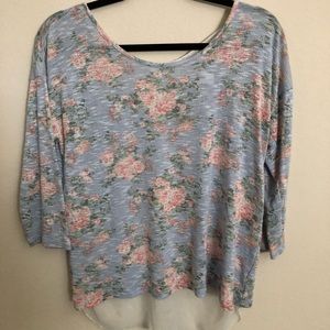 No boundaries long sleeve floral blouse